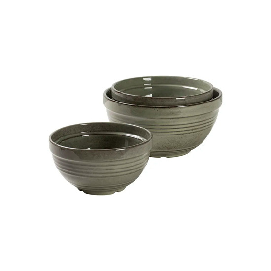 Imagem CONJUNTO DE BOWLS EM CERÂMICA VERDE 3 PEÇAS - CROSS