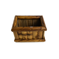Imagem de CAIXINHA PORTA CHÁ DECORATVA EM BAMBOO TIGRADO 6X10X7 CM - Sonia Pierry Objetos De Decoracao Eirelli 