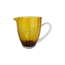Imagem de JARRA DE VIDRO ORQUIDEA AMBAR 1,5L 18X21X14 CM - WOLFF - Rojemac Impotacao E Exportacao Ltda
