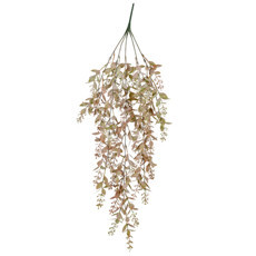 Imagem de PENDENTE DECORATIVO DE FOLHAS MARROM EM PLÁSTICO 76X15 CM - GRILLO - Grillo Ltda