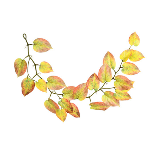 Imagem TIRA DE FOLHAS AMARELO OUTONO DECORATIVAS EM PLÁSTICO 150X23 CM - GRILLO