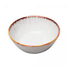 Imagem de BOWL LINEAR EM CERÂMICA CINZA 7X16X16 CM - LYOR - Coliseu Presentes Ltda