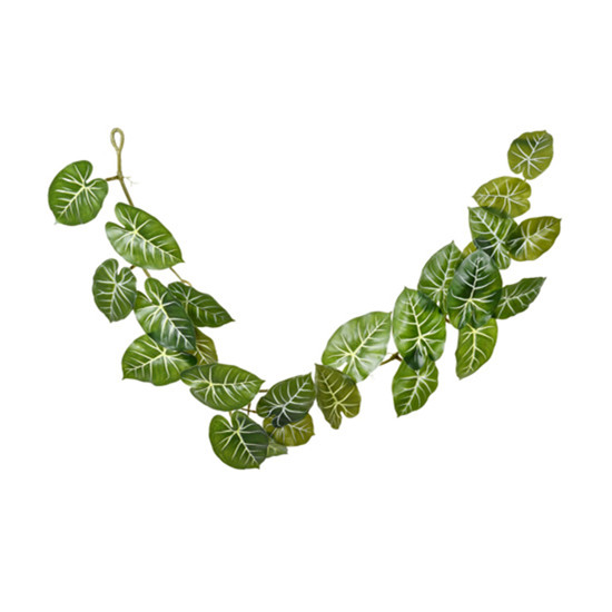 Imagem TIRA DE FOLHAS AMARELO VERDE DECORATIVAS EM PLÁSTICO 150X23 CM - GRILLO
