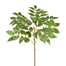 Imagem de HASTE GALHO DE FOLHAS VERDE DECORATIVO EM PLÁSTICO MOLDÁVEL 69X35 CM - GRILLO - Grillo Ltda