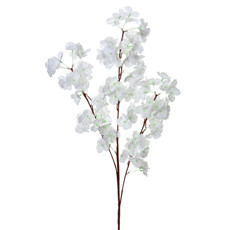 Imagem de HASTE DECORATIVA DE PESSEGUEIRO CREME EM PLÁSTICO MOLDÁVEL 107X26CM - GRILLO - Grillo Ltda