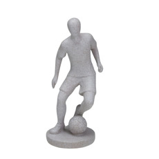 Imagem de ESCULTURA JOGADOR DE FUTEBOL EM RESINA 21X9X8 CM - MABRUK - Mabruk Importacao E Comercio Ltda