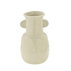 Imagem de VASO DECORATIVO EM CERÂMICA BEGE 28X17X17 CM - MABRUK - Mabruk Importacao E Comercio Ltda