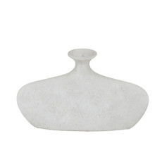 Imagem de VASO DECORATIVO BRANCO EM TERRACOTA 13X22X5 CM - MABRUK - Mabruk Importacao E Comercio Ltda