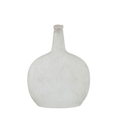 Imagem de VASO DECORATIVO EM TERRACOTA BRANCO 19X15X6 CM - MABRUK - Mabruk Importacao E Comercio Ltda