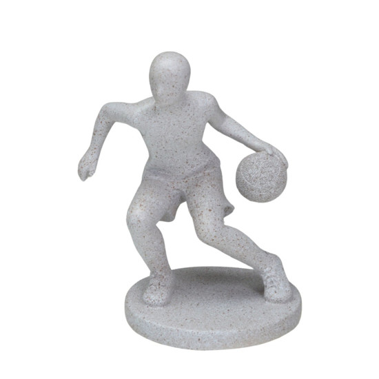 Imagem ESCULTURA JOGADOR DE BASQUETE EM RESINA 16X12X10 CM - MABRUK