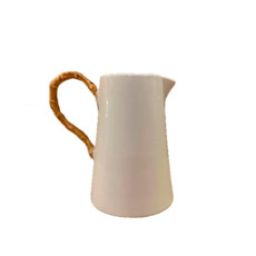 Imagem de JARRA RETA  EM CERÂMICA BRANCA 19X19X13 CM - SCALLA CERÂMICA - Scalla Ceramica Artistica Ltda-Epp