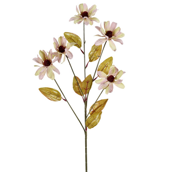 Imagem HASTE DECORATIVA DE MARGARIADAS LAVANDA EM PLÁSTICO MOLDÁVEL 63X20CM - GRILLO