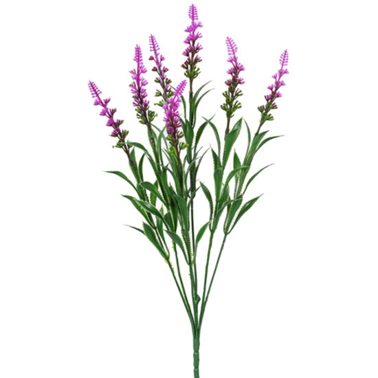Imagem BUQUÊ DECORATIVO DE LAVANDA LILÁS EM PLÁSTICO MOLDÁVEL 44X20CM - GRILLO