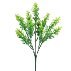 Imagem de BUQUÊ DECORATIVO DE MINI FOLHAS VERDES EM PLÁSTICO MOLDÁVEL 34X13CM - GRILLO - Grillo Ltda