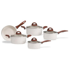 Imagem de JOGO DE PANELAS ANTIADERENTE CERAMIC LIFE 5 PEÇAS SMART PLUS COM INDUÇÃO - BRINOX - Brinox Metalurgica S   A