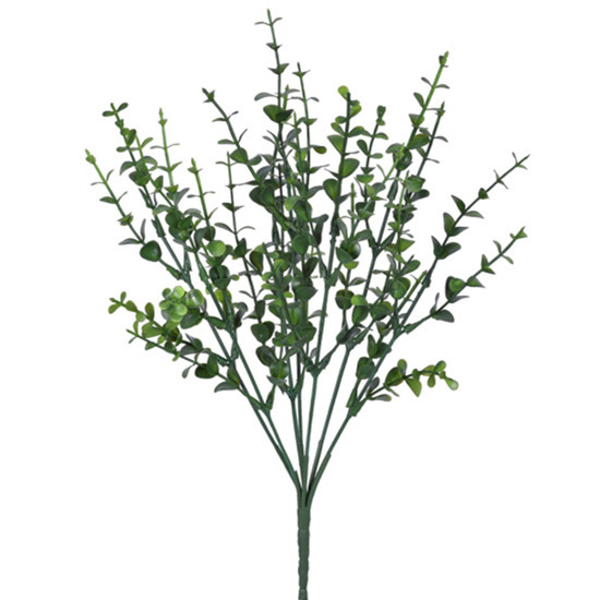Imagem BUQUÊ DECORATIVO DE EUCALIPTO VERDE EM PLÁSTICO MOLDÁVEL 35X8CM - GRILLO