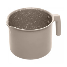 Imagem de LEITEIRA DE INDUÇÃO TAUPE ALUMÍNIO 1,7L COM REVESTIMENTO CERÂMICO 12X20X14CM - LYOR - Coliseu Presentes Ltda