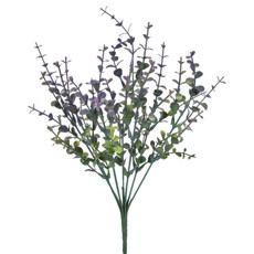 Imagem de BUQUÊ DECORATIVO DE EUCALIPTO LAVANDA EM PLÁSTICO MOLDÁVEL 35X8CM - GRILLO - Grillo Ltda