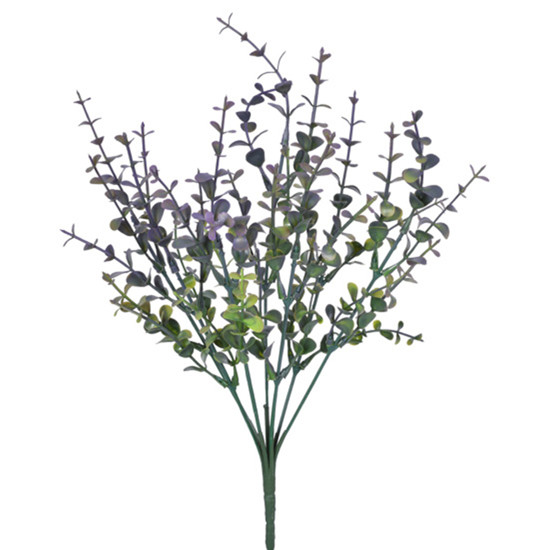 Imagem BUQUÊ DECORATIVO DE EUCALIPTO LAVANDA EM PLÁSTICO MOLDÁVEL 35X8CM - GRILLO