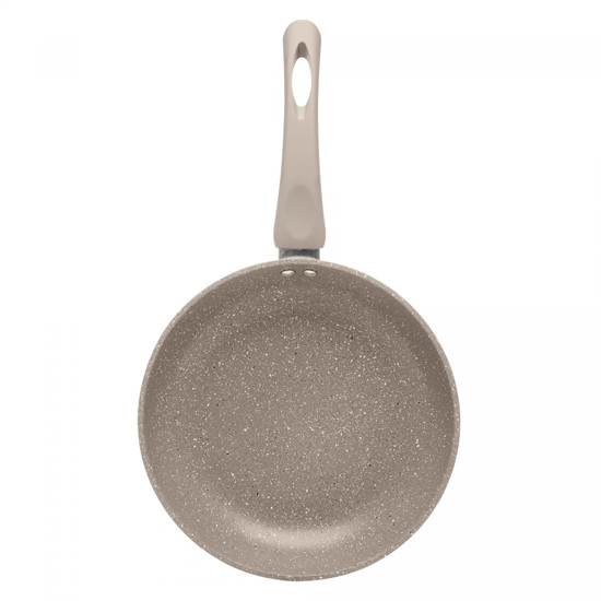 Imagem FRIGIDEIRA DE INDUÇÃO CHEF PRO 24CM TAUPE ALUMÍNIO COM REVESTIMENTO CERÂMICO - LYOR