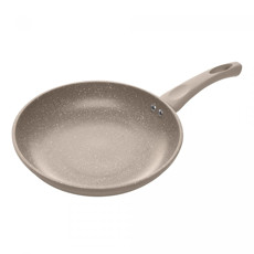Imagem de FRIGIDEIRA DE INDUÇÃO CHEF PRO 24CM TAUPE ALUMÍNIO COM REVESTIMENTO CERÂMICO - LYOR - Coliseu Presentes Ltda