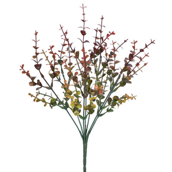 Imagem BUQUÊ DECORATIVO DE EUCALIPTO OUTONO EM PLÁSTICO MOLDÁVEL 35X8CM - GRILLO