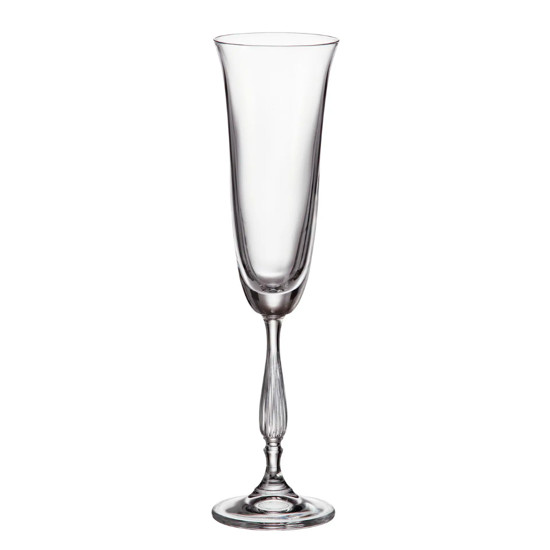 Imagem TAÇA FREGATA 190ML  PARA CHAMPANHE EM CRISTAL 25X7CM - CRYSTAL BOHEMIA