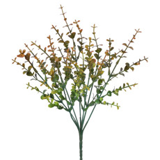 Imagem de BUQUÊ DECORATIVO DE EUCALIPTO AMARELO EM PLÁSTICO MOLDÁVEL 35X8CM - GRILLO - Grillo Ltda