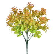 Imagem de BUQUÊ DE FOLHAS PERMANENTES AMARELO OUTONO EM PLÁSTICO MOLDÁVEL 35X6CM - GRILLO - Grillo Ltda