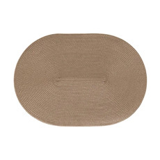 Imagem de LUGAR AMERICANO LUNA OVAL EM POLIÉSTER MARROM ALLURE 48X33CM - COPA&CIA - Copa Industrial Ltda