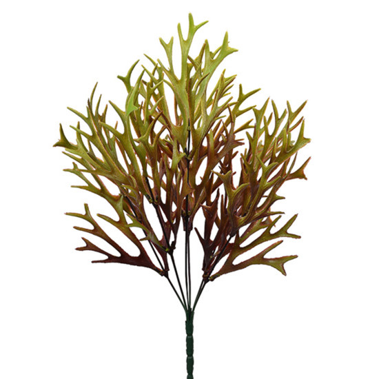 Imagem BUQUÊ DECORATIVO PERMANENTE DE CHIFRE DE VEADO VERDE OUTONO EM PLÁSTICO - GRILLO