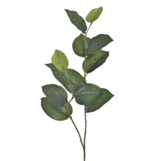 Imagem de HASTE DECORATIVA DE FOLHAS DE ROSEIRA VERDE EM PLÁSTICO MOLDÁVEL 70X18CM - GRILLO - Grillo Ltda