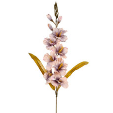 Imagem de HASTE DECORATIVA PERMANENTE DE GLADIOLOS LAVANDA OUTONO EM PLÁSTICO 82X30CM - GRILLO - Grillo Ltda