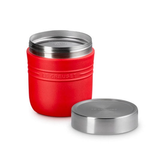 Imagem POTE TÉRMICO 500ML OTG VERMELHO EM AÇO INOX 12,4X10,7X10,7CM - LE CREUSET
