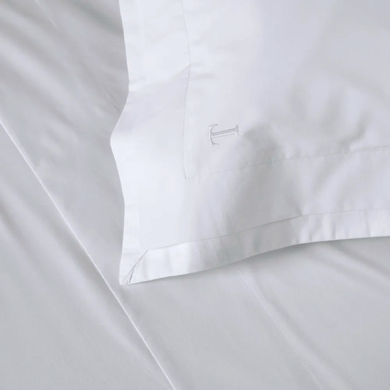 Imagem JOGO 2 FRONHAS 200 FIOS 100% ALGODÃO NOVOLI BRANCO 70X50CM - TRUSSARDI