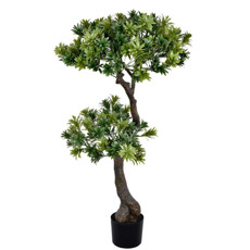 Imagem de PLANTA DECORATIVA PODOCARPO FOLHAGEM VERDE EM PLÁSTICO 115X60CM - GRILLO - Grillo Ltda