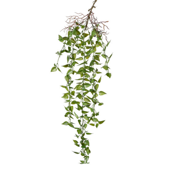 Imagem PENDENTE DECORATIVO DE FOLHAS VERDES EM PLÁSTICO 60X22CM - GRILLO