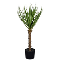 Imagem de PLANTA DECORATIVA SISAL VERDE EM PLÁSTICO NO POTE EM MELAMINA 90X35CM - GRILLO - Grillo Ltda