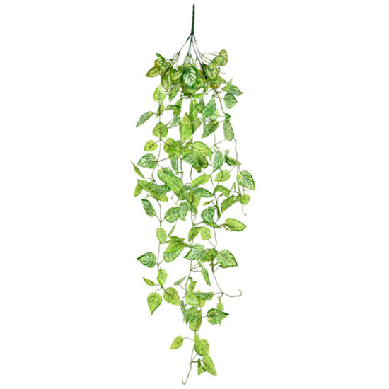 Imagem PENDENTE DECORATIVO DE FOLHAS FOLHAS VERDE EM PLÁSTICO 111X23CM - GRILLO