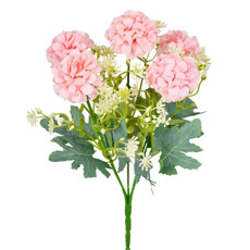 Imagem de BUQUÊ DECORATIVO DE CRISÂNTEMO ROSA EM PLÁSTICO MOLDÁVEL 18X17CM - GRILLO - Grillo Ltda