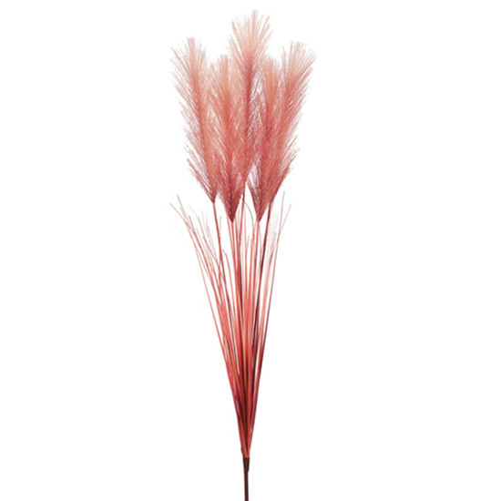 Imagem HASTE DECORATIVA DE PAMPAS MARROM EM PLÁSTICO MOLDÁVEL 105X25CM - GRILLO