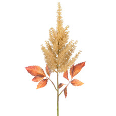 Imagem de HASTE DECORATIVA DE ASTILBE AMARELO OUTONO EM PLÁSTICO MOLDÁVEL 70X25CM - GRILLO - Grillo Ltda