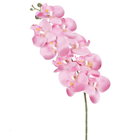 Imagem HASTE DECORATIVA DE ORQUÍDEA PHALAENOPSIS VELUDO LAVANDA EM PLÁSTICO 97X12CM - GRILLO