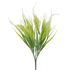 Imagem de HASTE DECORATIVA DE RABO DE RAPOSA VERDE EM PLÁSTICO MOLDÁVEL 37X12CM - GRILLO - Grillo Ltda