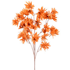 Imagem de HASTE DECORATIVA DE MARGARIDA SILVESTRE LARANJA EM PLÁSTICO MOLDÁVEL - GRILLO - Grillo Ltda