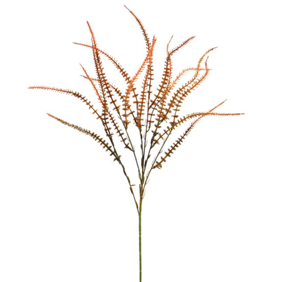 Imagem HASTE PENDENTE DECORATIVA DE CATTAIL LARANJA EM PLÁSTICO MOLDÁVEL 70X13CM - GRILLO