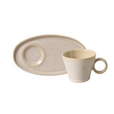 Imagem de XÍCARA DE CAFÉ NEO COM PIRES OVAL LATTE 110ML - PORTO BRASIL CERÂMICA - Porto Brasil Ceramica Ltda