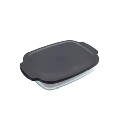 Imagem de ASSADEIRA RETANGULAR EM VIDRO 2L COM TAMPA 8X39X26CM - MOR - Metalurgica Mor S.A- Filial Pernambuco