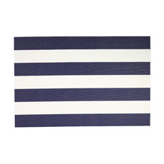 Imagem de LUGAR AMERICANO LISTRADO AZUL E BRANCO EM PVC 45X30CM - PARAMOUNT INDUSTRIA - Paramount Ind E Com De Plast Ltda