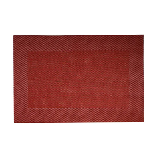 Imagem LUGAR AMERICANO RETANGULAR FRAME VERMELHO EM PVC 45X30CM - PARAMOUNT INDUSTRIA